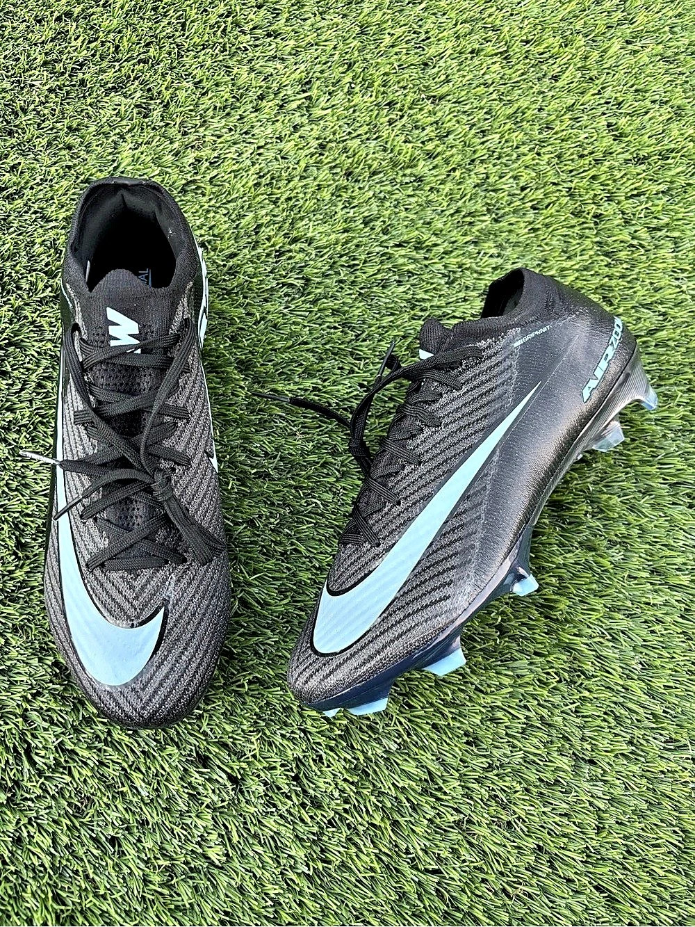 Nike Air Zoom Mercurial Vapor 15 Elite FG Soccer Cleats Black & Blue US 7